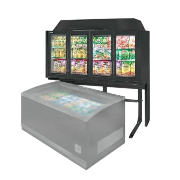 Bonnet Névé BN_SOUT/210C/EG5 Overhead Freezer – 630L, R290, 4 Glass Doors commercial kitchen equipment