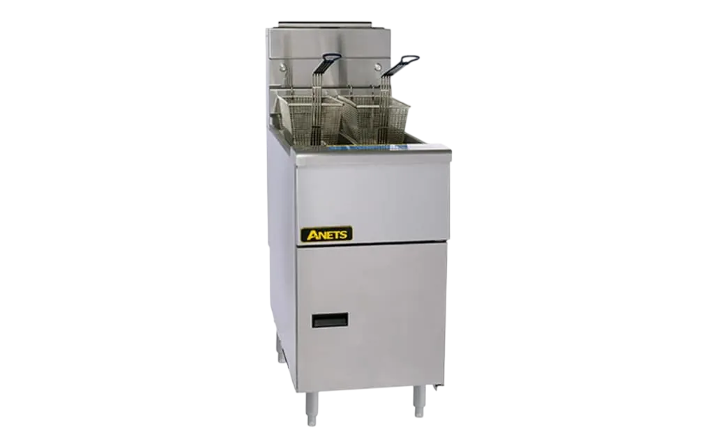 Anets AGG14T Split‑Pot Gas Fryer – 9–11L/side | KW Commercial Kitchen commercial kitchen equipment