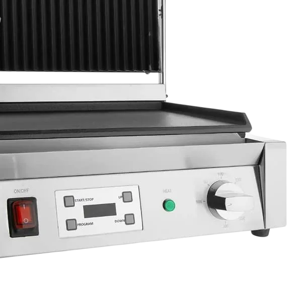Apuro CU609-A Extra Large Contact Grill – Ribbed & Flat Plate, 2.5kW commercial kitchen equipment
