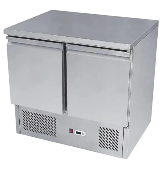 Atosa ESL3801 2-Door Saladette Fridge – 900mm Stainless Unit commercial kitchen equipment