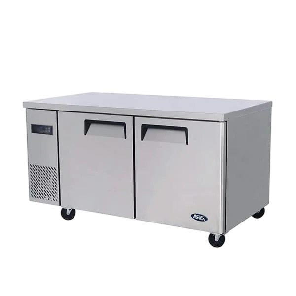 Atosa YPF9020 Undercounter Fridge | 1200mm 2 Door Workbench Refrigerator commercial kitchen equipment