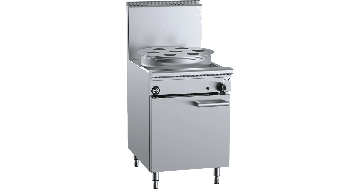 B+S Black YCJSF-1HE Single Hole Waterless Heat Exchange Steamer – 600 mm commercial kitchen equipment