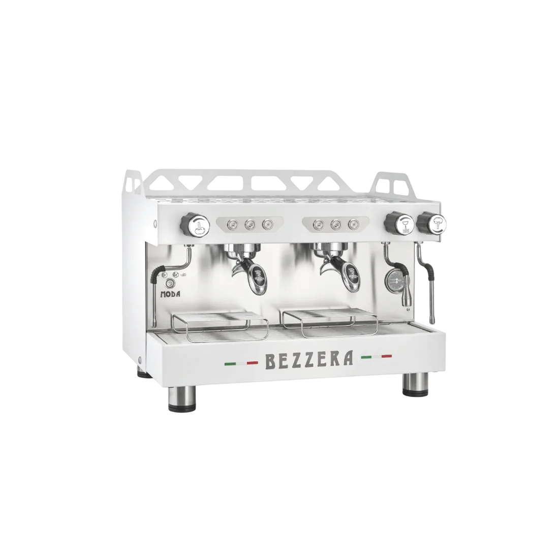 BEZZERA MODA DE 2 Group Espresso Machine White - MODADE2W commercial kitchen equipment