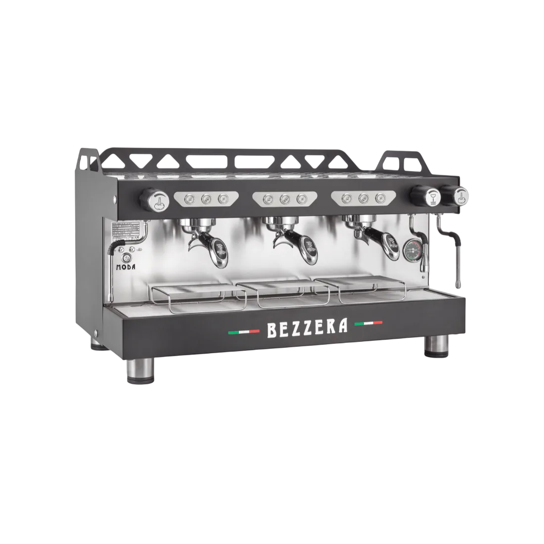 BEZZERA MODA DE 3 Group Espresso Machine Black MODADE3B commercial kitchen equipment