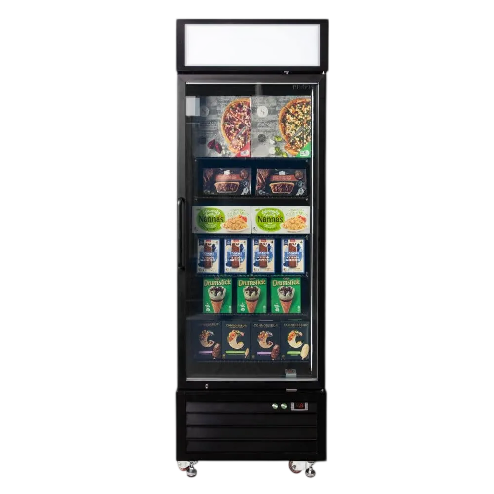 Bromic UF0550GDL-NR Upright Display Freezer 546L – 685mm commercial kitchen equipment