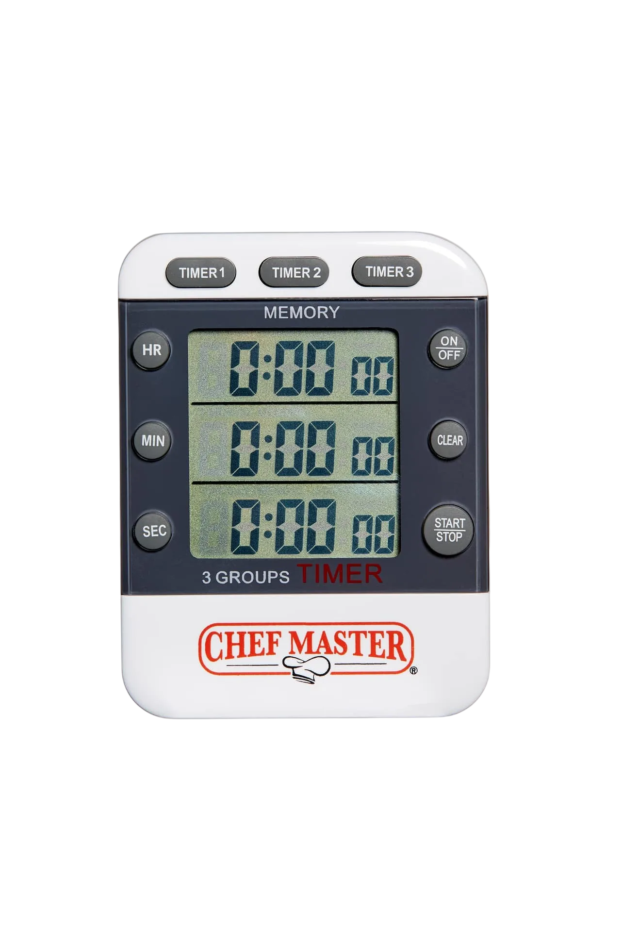 Master Timer 3-Stage Memory Timer with Clip — Chef Master 90271