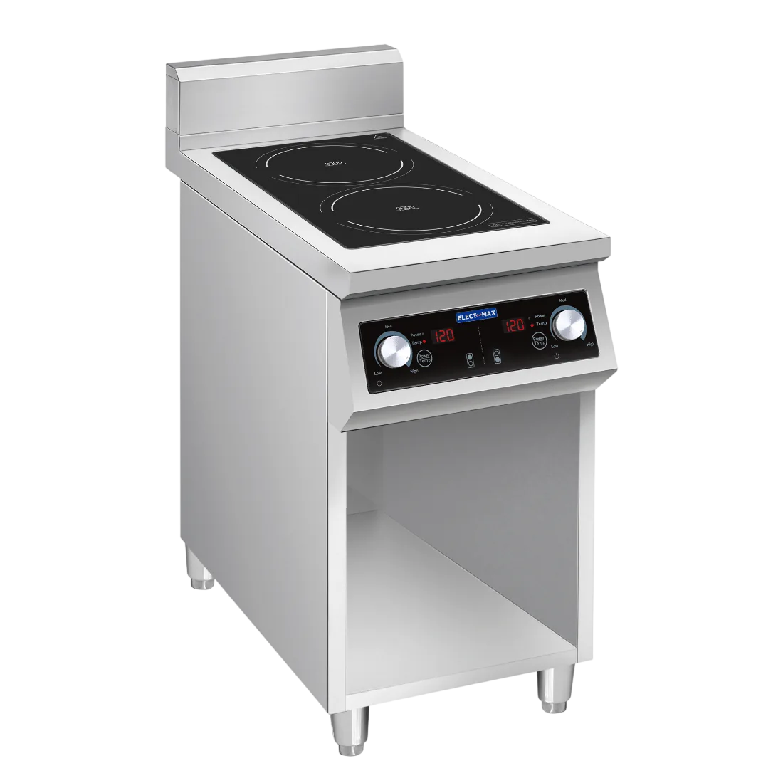 Electmax EIC7-400P Induction 2-Burner Cooker – 2×5kW, Splashback commercial kitchen equipment