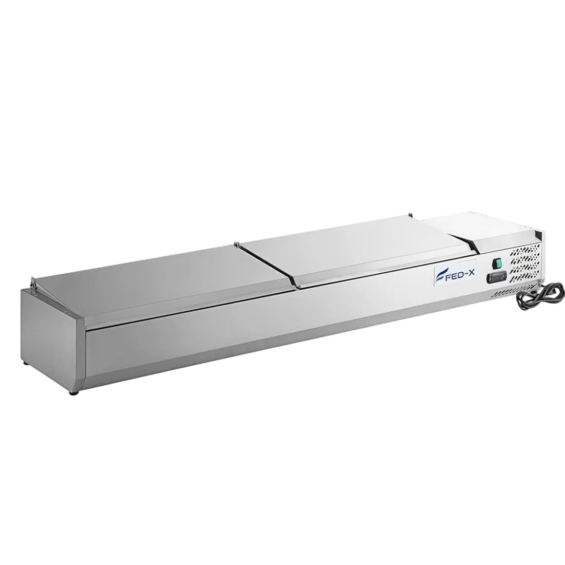FED-X XVRX2000/380S Salad Bench – 2000mm, 9× 1/3GN, Stainless Steel Lids commercial kitchen equipment