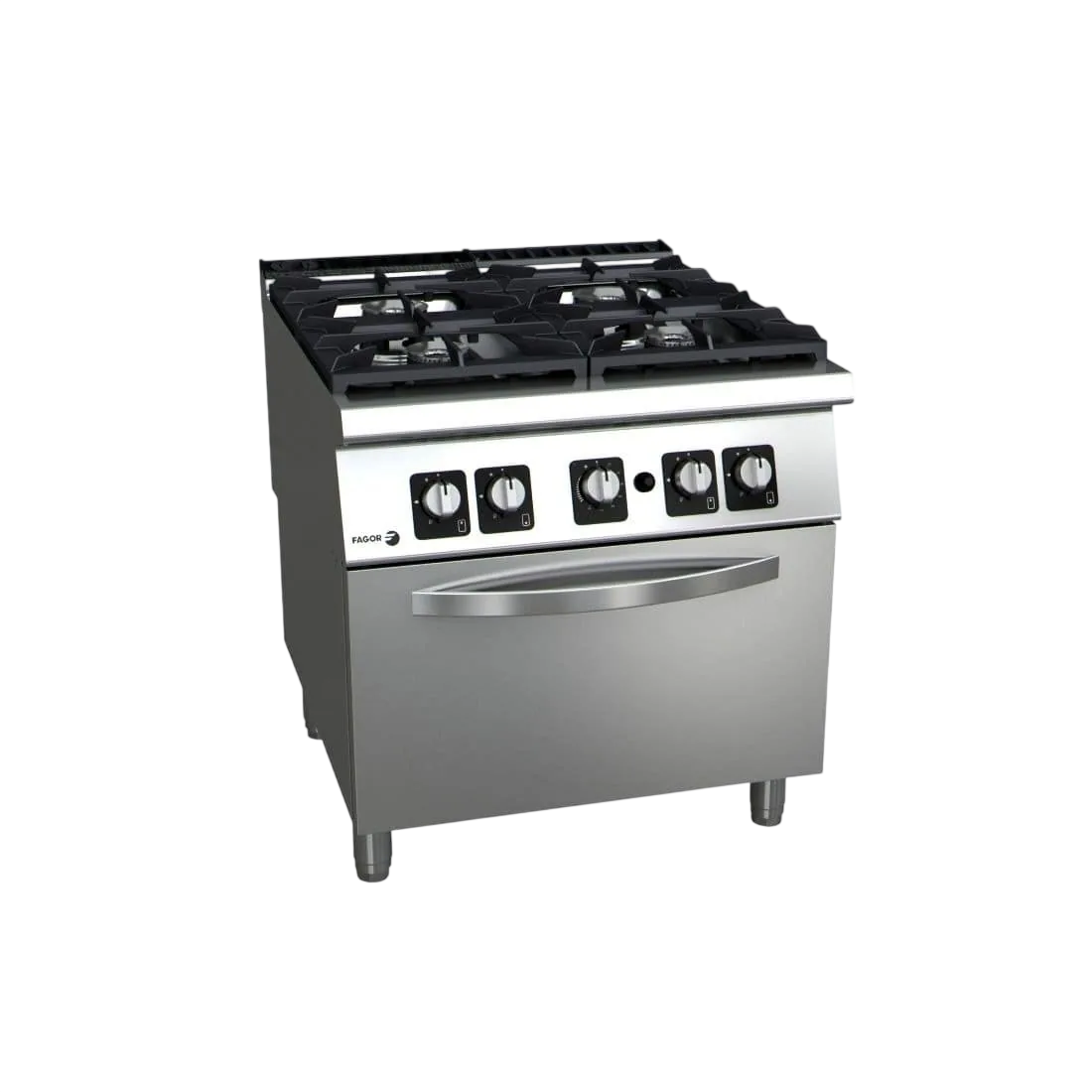 Ex-Showroom: Fagor Kore 900 Series Gas 4 Burner with Gas Oven C-G941H-NSW1723 commercial kitchen equipment