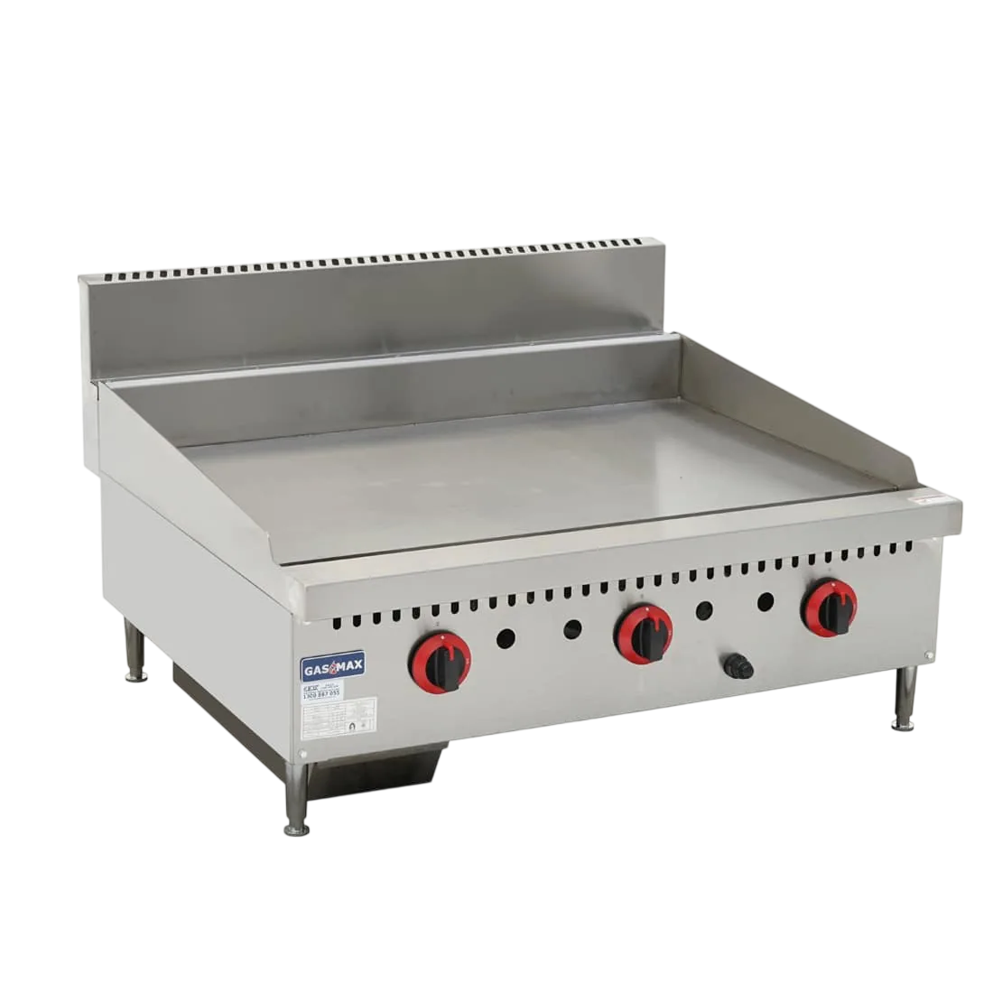 Gasmax GG-36 Three Burner NG Griddle Top – 915mm, 99MJ/h | KW commercial kitchen equipment