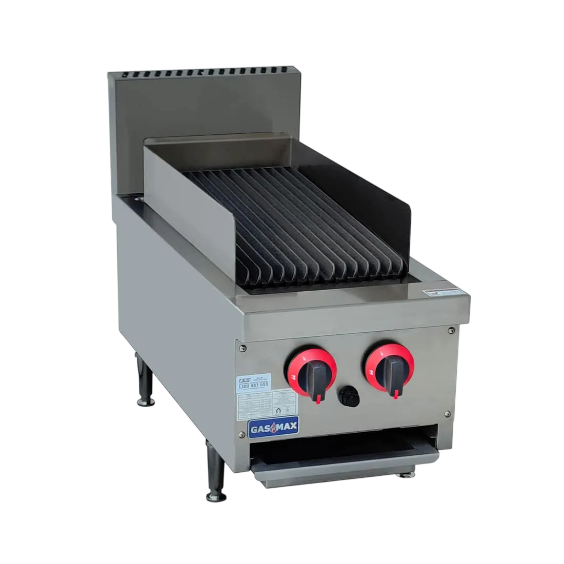 Gasmax QR-14E NG 2-Burner Char Grill – Commercial Cast Iron Radiant Grill commercial kitchen equipment