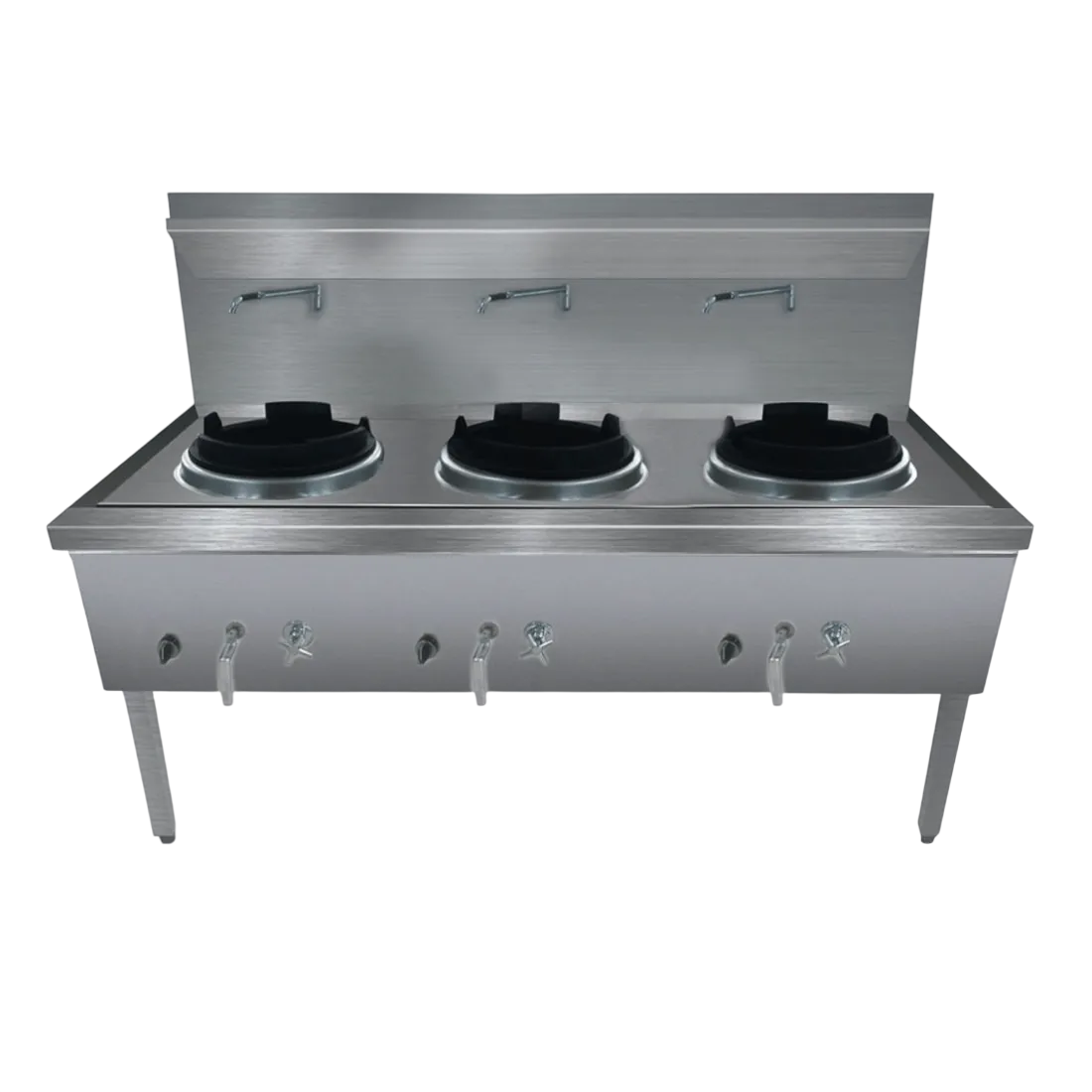 Gasmax WW-3LC Waterless LPG Triple Wok Burner – 1800mm commercial kitchen equipment