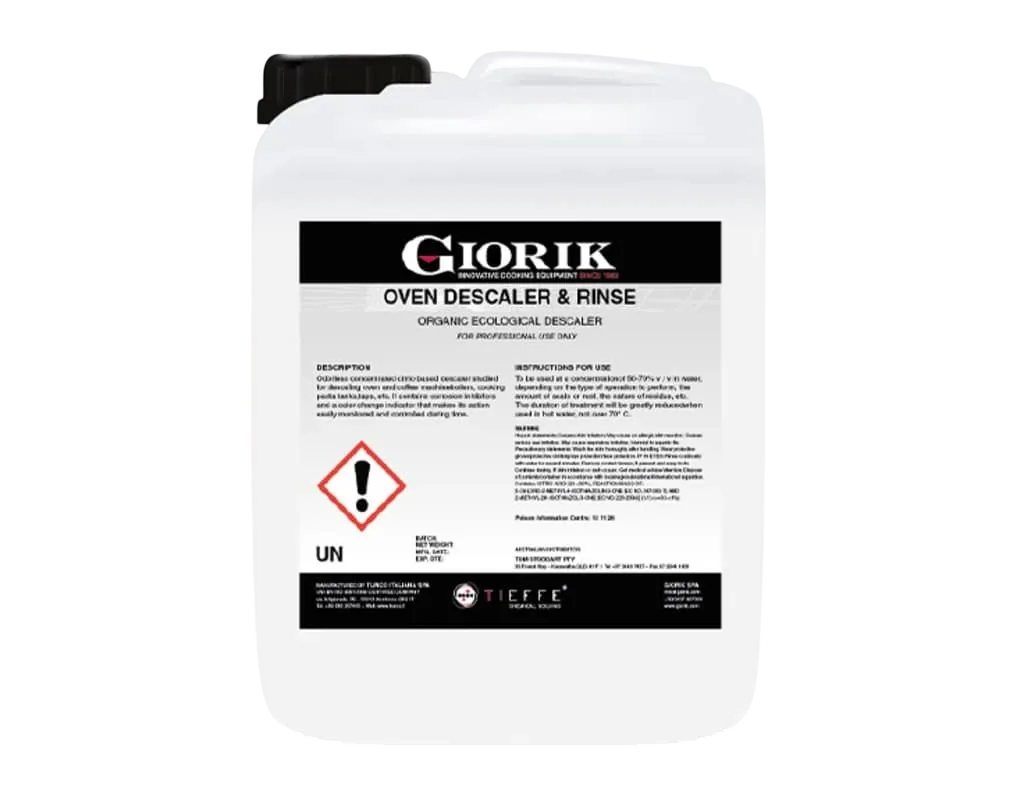 Giorik Descale & Rinse Aid - 3 x 5L Bottles (SPGI.7080533) commercial kitchen equipment