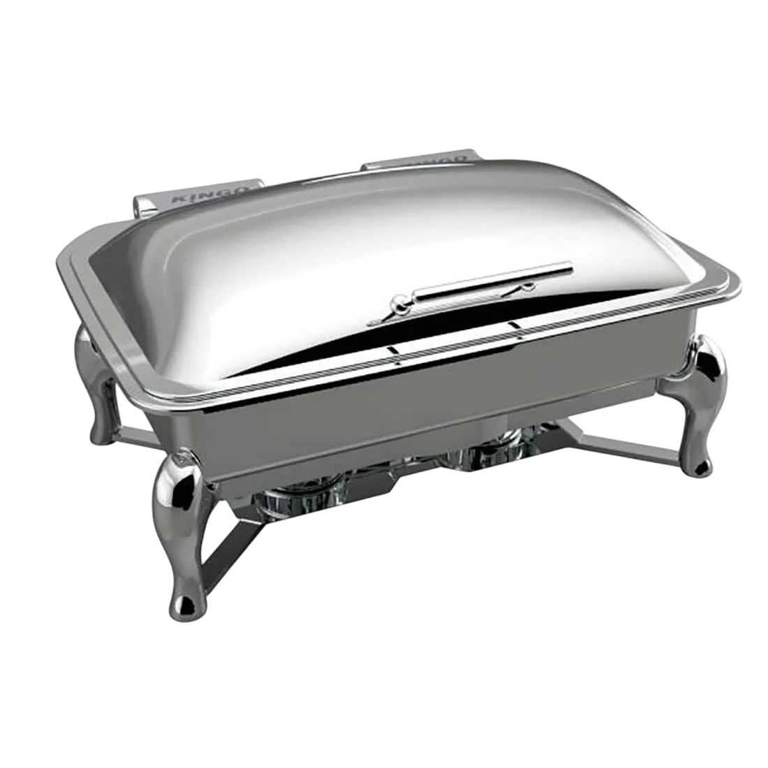 Kingo KGJ204G Oblong Chafing Dish 1/1 GN Steel Lid - Ex-Showroom commercial kitchen equipment