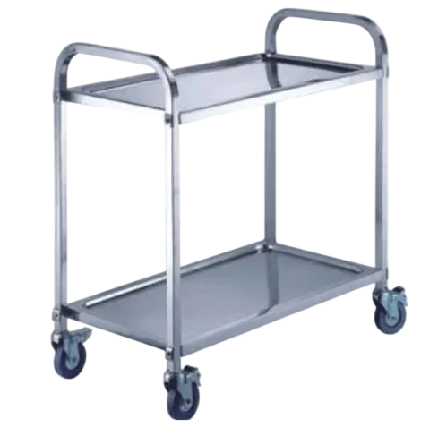 Kitchen Knock 2 Tier Stainless Steel Serving Trolley – Large – 950×500×950mm commercial kitchen equipment