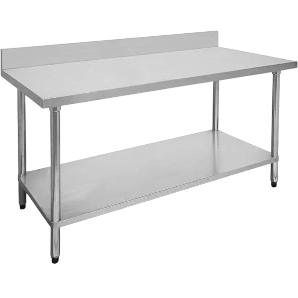FED 1500-6-WBB Stainless Steel Table with Splashback – 1500×600mm commercial kitchen equipment