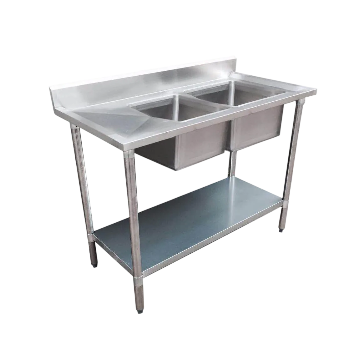 FED 1500-7-DSBR Double Right Sink Bench – 1500×700×900 mm Stainless Steel commercial kitchen equipment