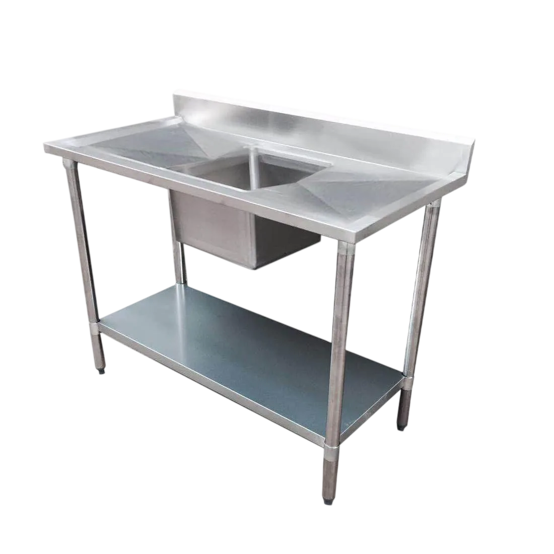 FED 1800-6-SSBC Centre Single Sink Bench – 1800mm, 304 SUS commercial kitchen equipment