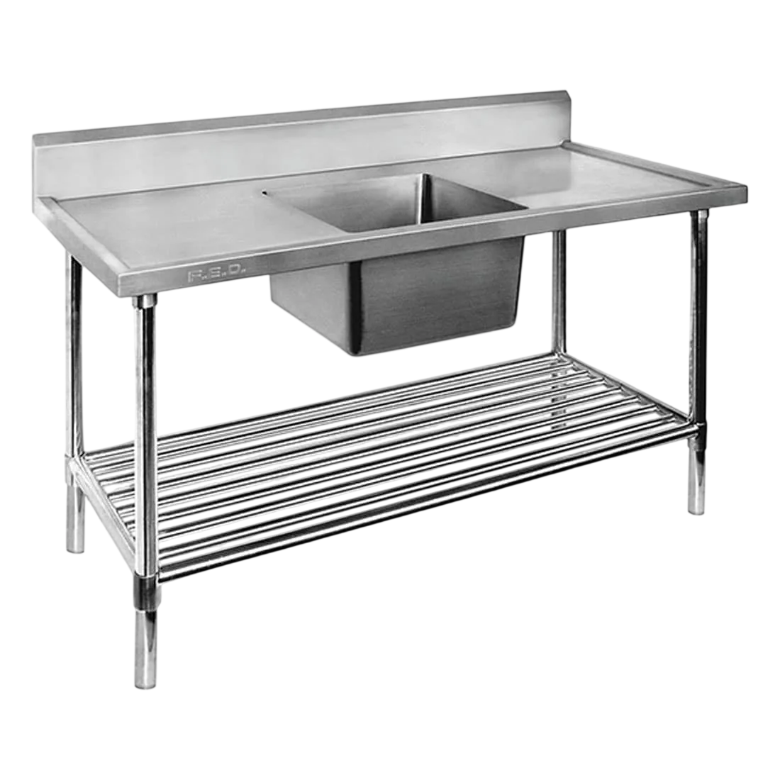 FED SSB6-1200C/A Centre Sink Bench – 1200mm, Pot Undershelf | SUS304 commercial kitchen equipment