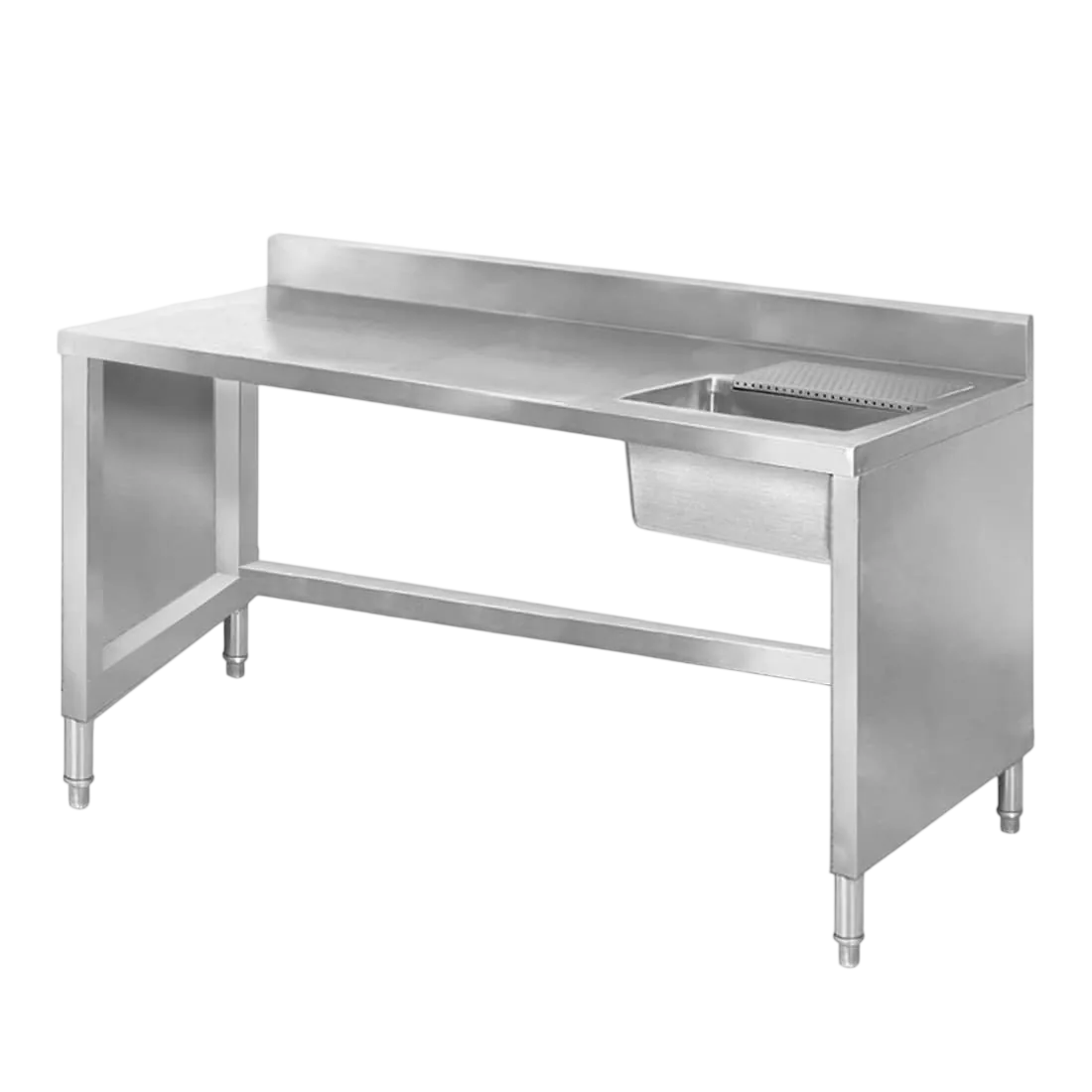 FED SSB6-1400R Sink Work Bench – 1400mm, Splashback, 304 SUS commercial kitchen equipment