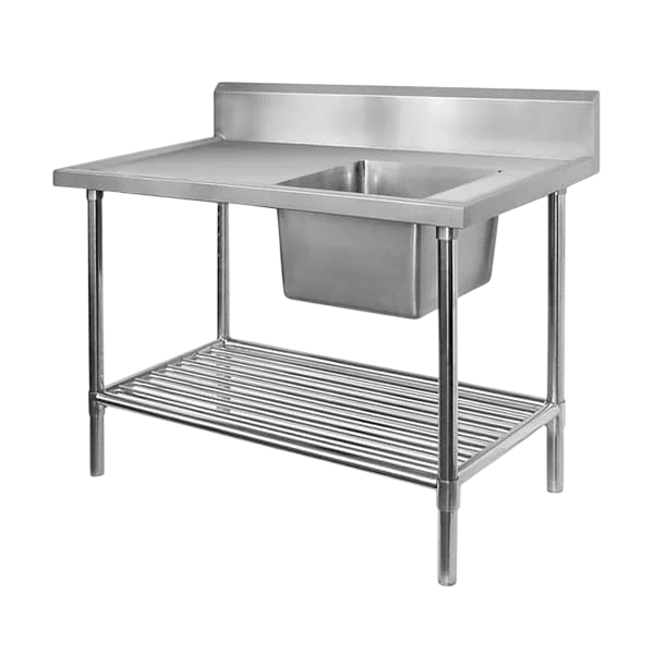 FED SSB6-1500R/A Single Right Sink Bench – 1500mm Stainless Steel commercial kitchen equipment