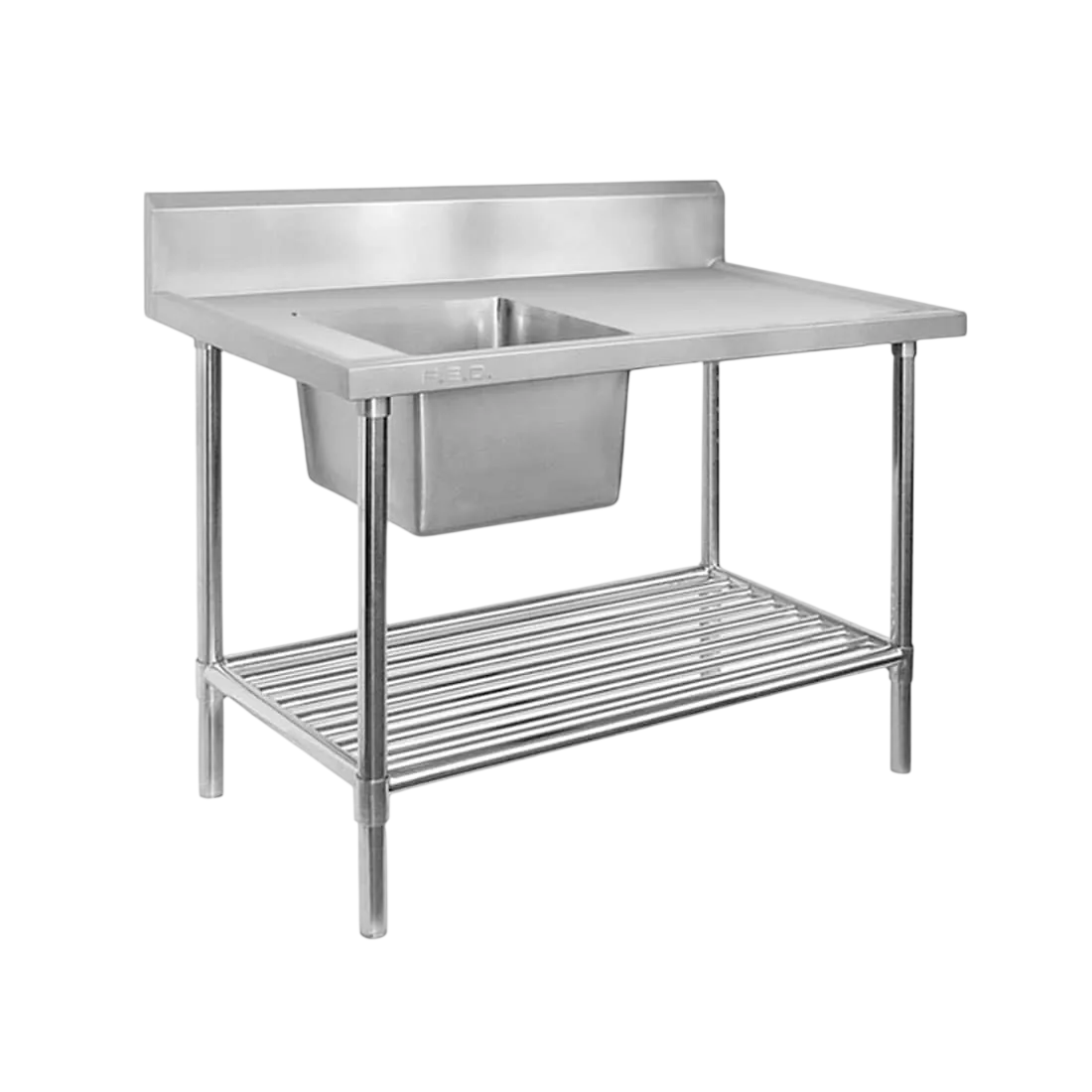 FED SSB6-1800L/A – 1800mm Single Left Sink Bench with Pot Undershelf commercial kitchen equipment