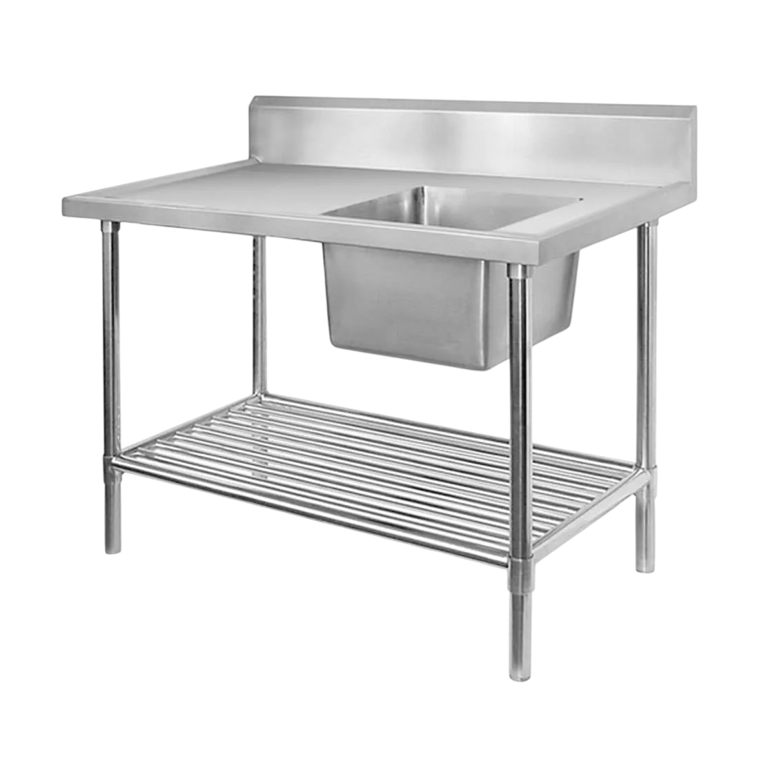 FED SSB6-1800R/A – 1800mm Single Right Sink Bench with Pot Undershelf commercial kitchen equipment