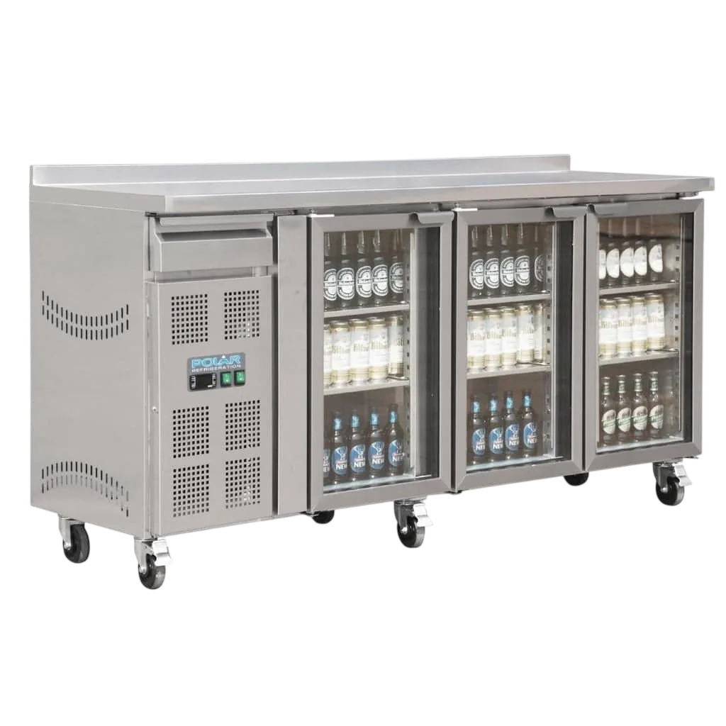 Polar U-Series Premium Bar Fridge 3 Door St/St - 543Ltr commercial kitchen equipment