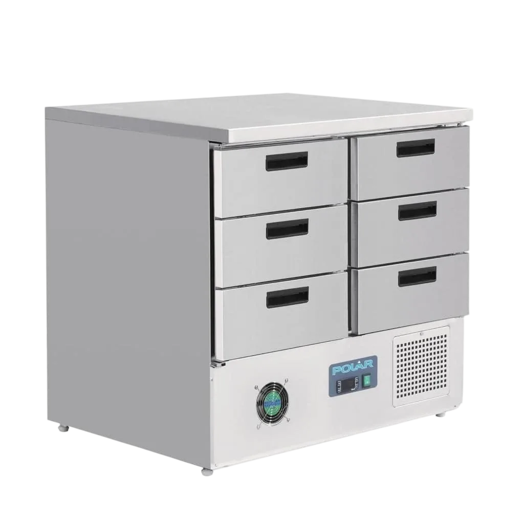 Polar FA440-A G-Series Refrigerated Counter Fridge – 6 Drawers 240L commercial kitchen equipment