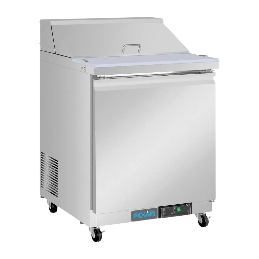 Polar UA009-A U-Series Mega Top Prep Counter Fridge – 154L, 8×1/6GN commercial kitchen equipment