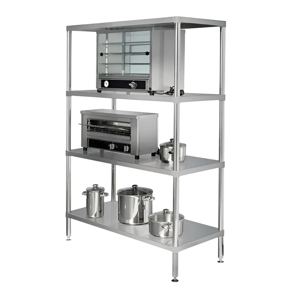 Simply Stainless SS17.1500SS 4 Tier Stainless Steel Shelving – 1500mm | KW commercial kitchen equipment