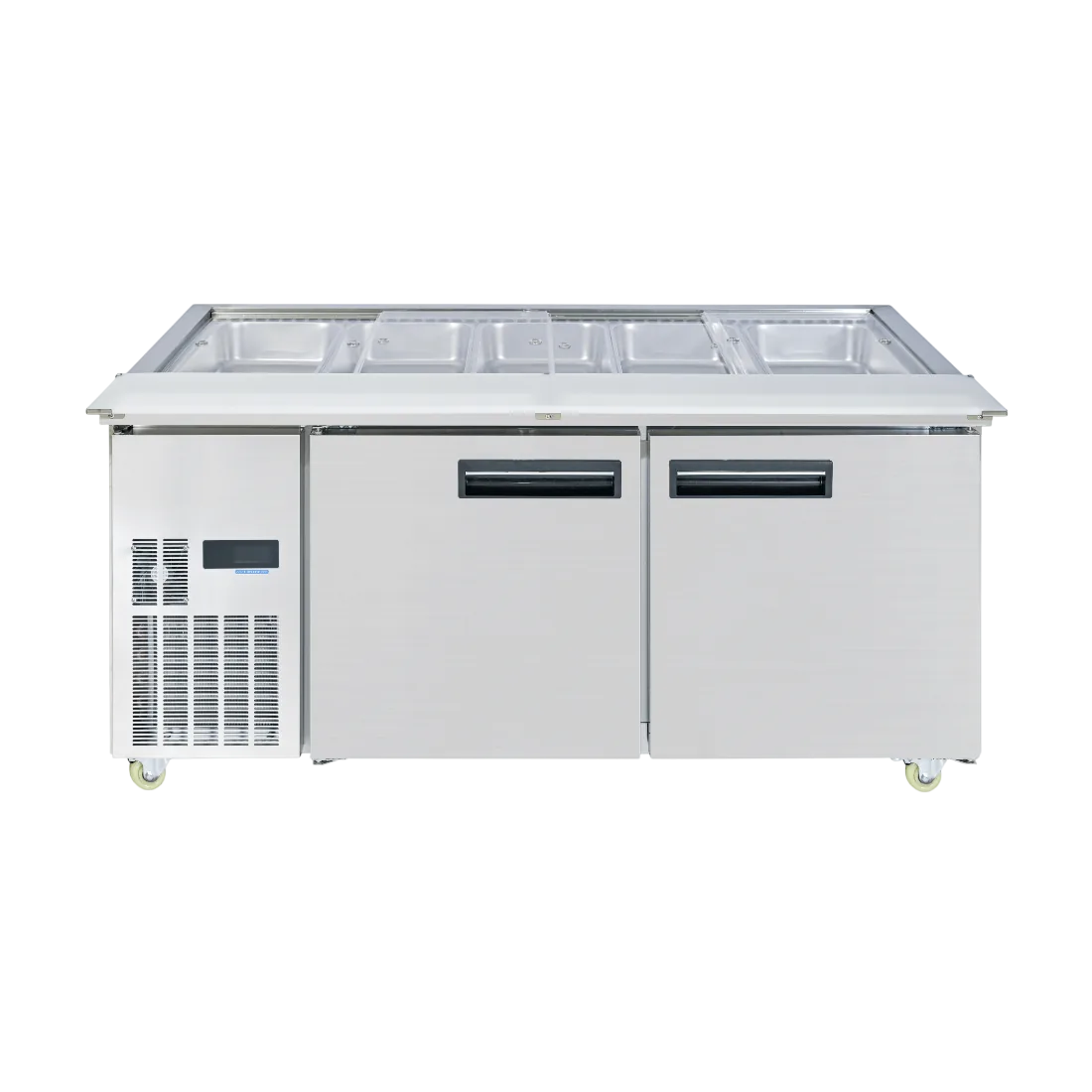 2NDs: Thermaster Two Door Cold Bench Salad Station 5x1/1 GN Pans NSW1775 commercial kitchen equipment