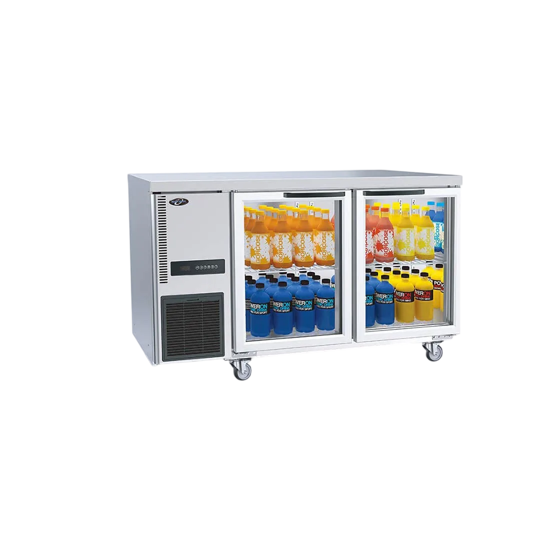 Thermaster TL1500TNG Glass Door Workbench Fridge – 345L commercial kitchen equipment