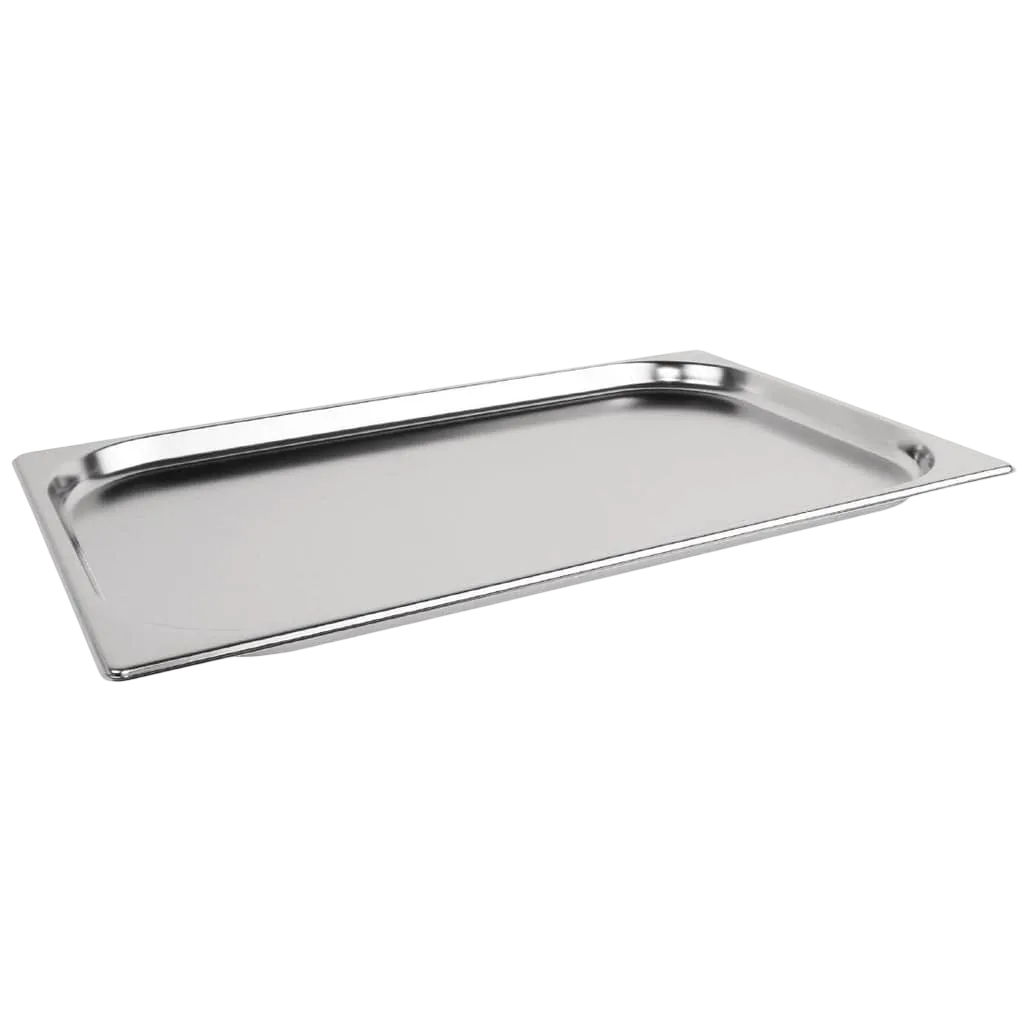 Vogue GC961 Heavy-Duty Stainless Steel Gastronorm Tray 1/1 Size – 20mm Deep commercial kitchen equipment