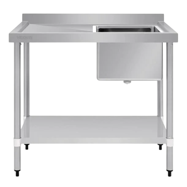 Vogue HC913 Single Bowl Sink L/H Drainer – 1000mm Wide commercial kitchen equipment