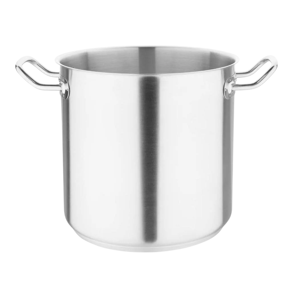 Vogue 10L Stainless Steel Stock pot | 240mm, Induction-Ready commercial kitchen equipment