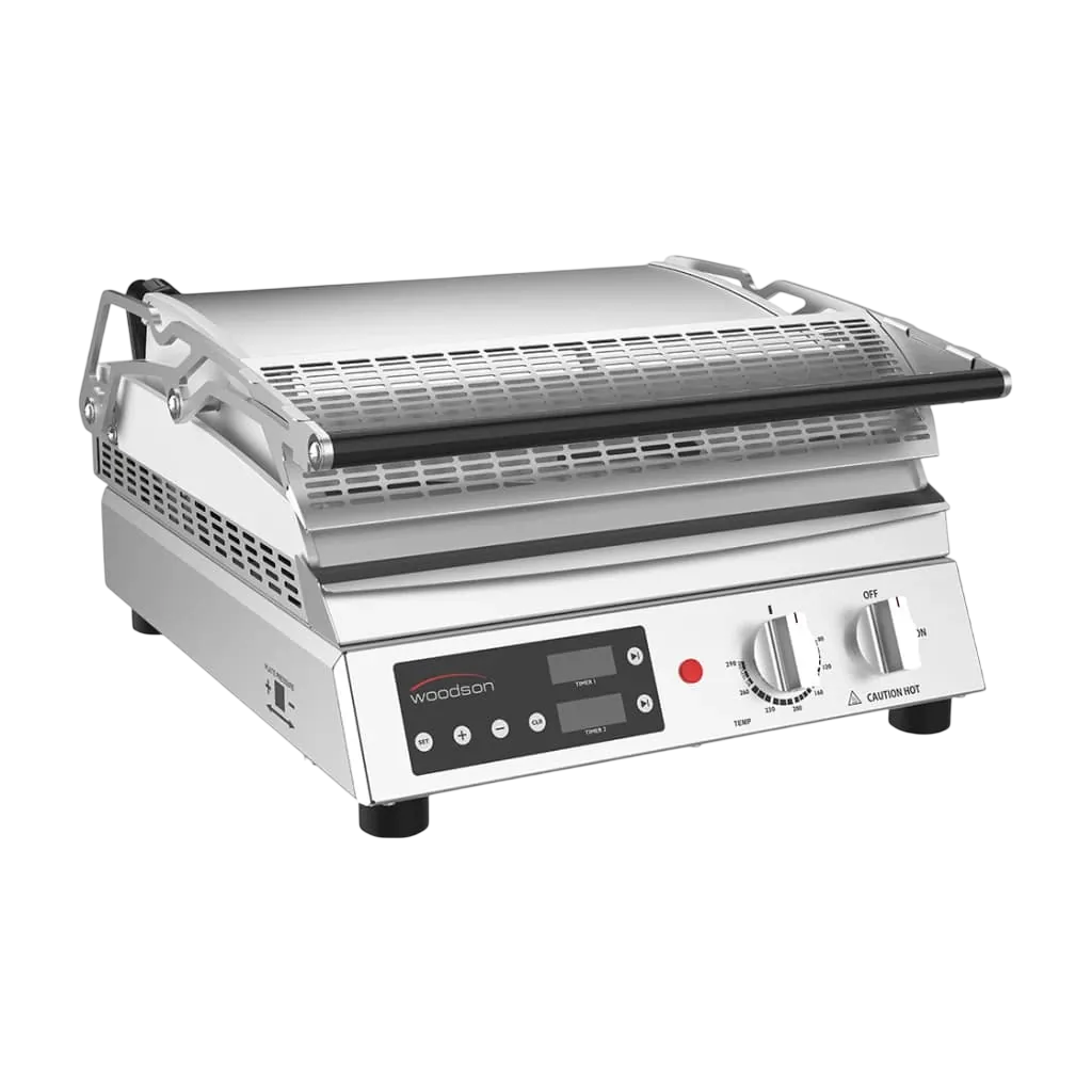 Woodson W.CG8 Contact Grill – 8 Slice Electric, Australian Made commercial kitchen equipment