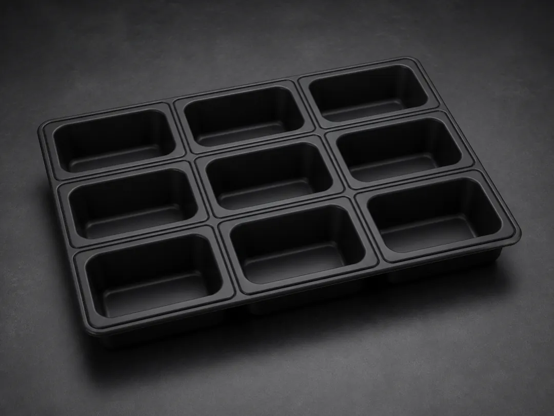1/9 Black Polypropylene Pans commercial product system