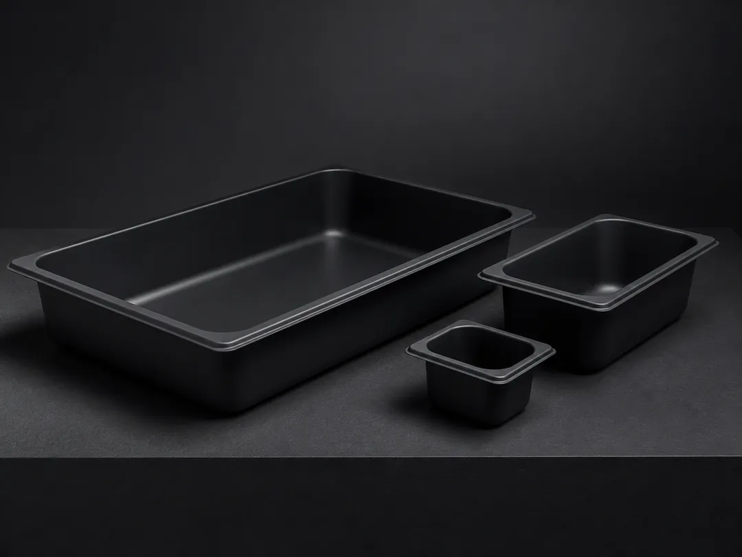 Black Polypropylene Pans (PP) commercial product system