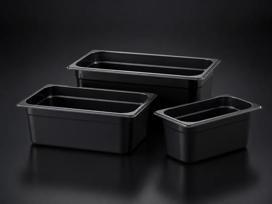 Black Polypropylene Pans (PP) commercial product system