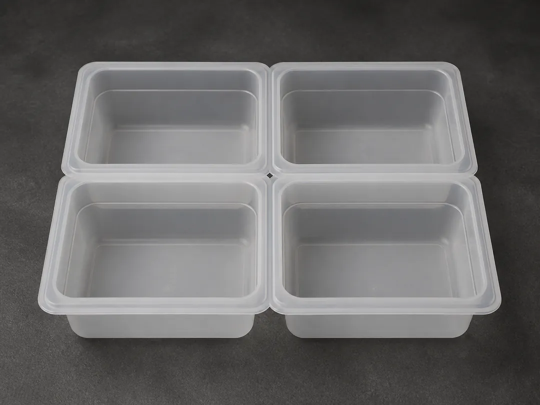 1/4 Clear Polypropylene Pans commercial product system