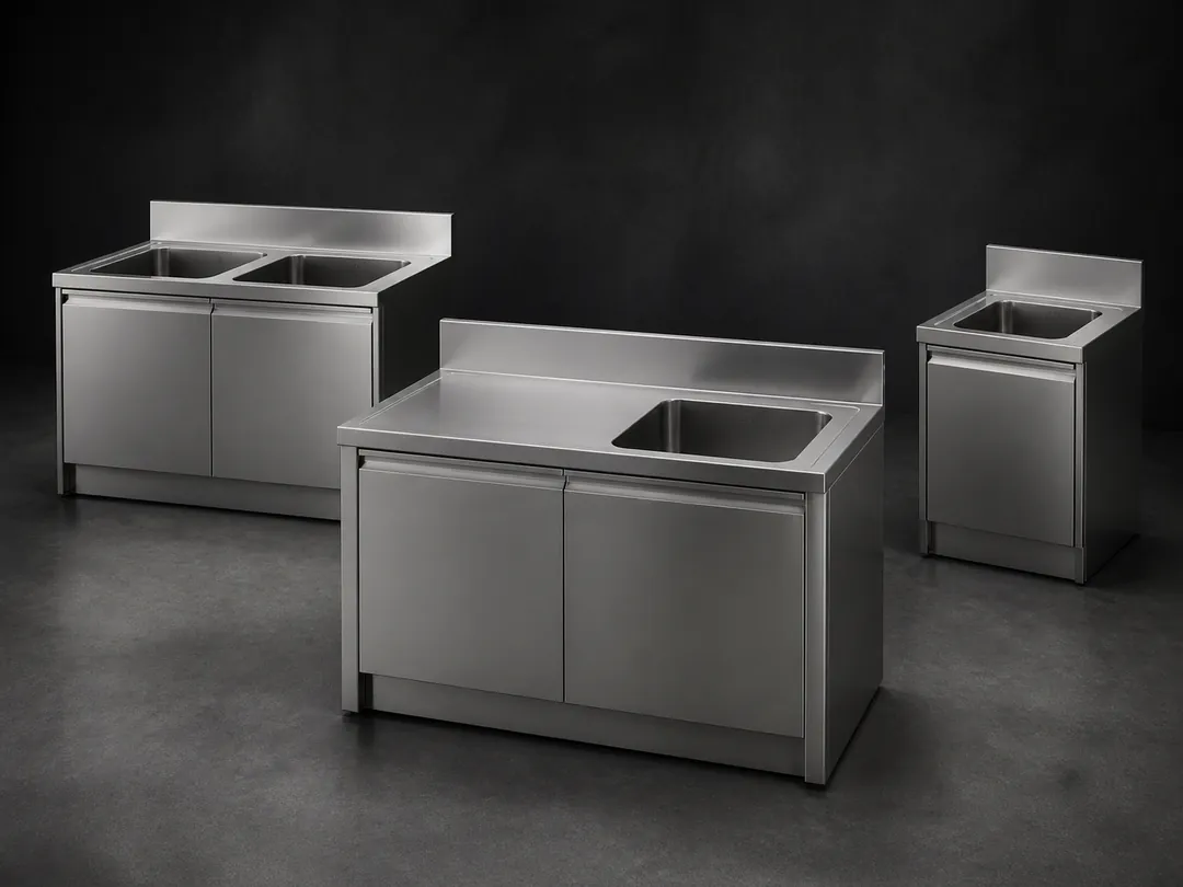 Stainless Steel Sink Cabinets commercial product system