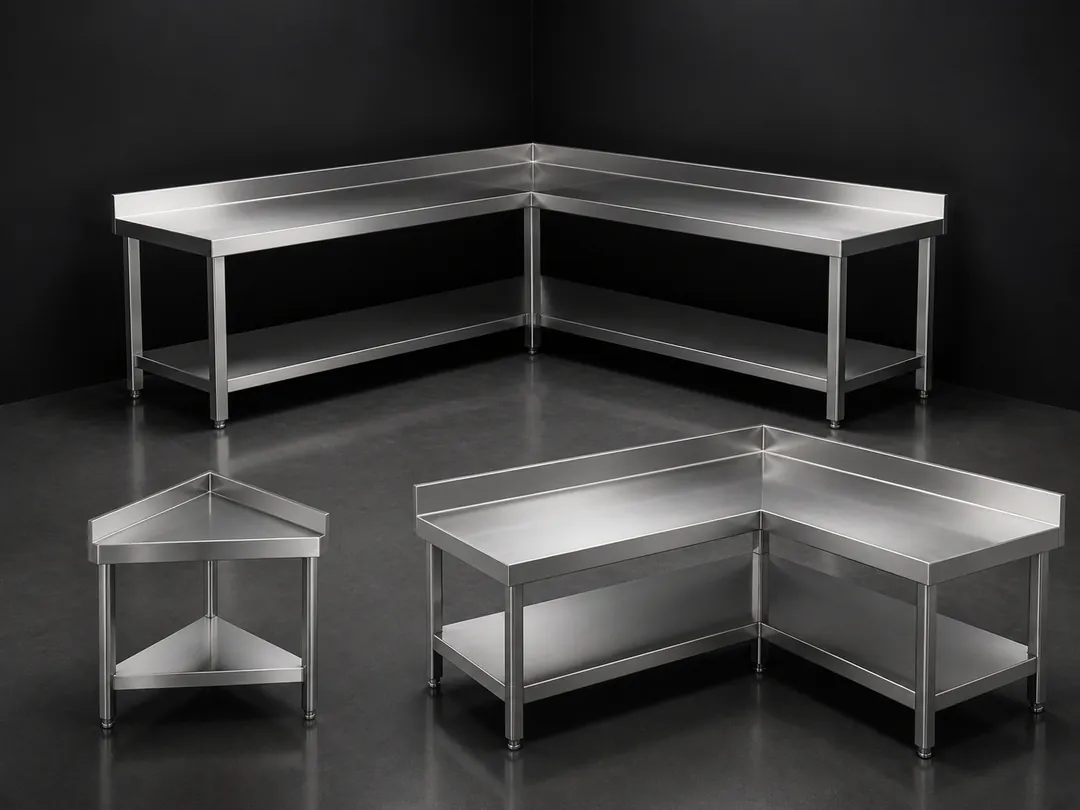 Stainless Steel Corner Benches commercial product system