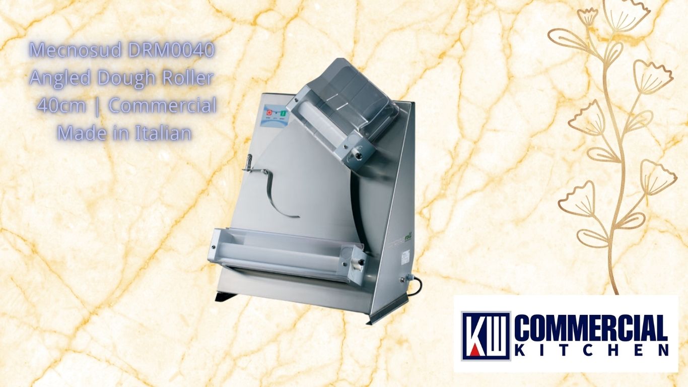 Mecnosud DRM0040 Angled Dough Roller – 40cm Commercial