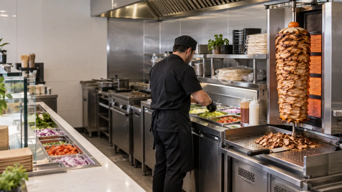 Commercial kebab machine capacity: plan the whole service chain