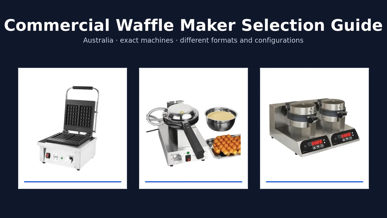 How to Choose a Commercial Waffle Maker in Australia