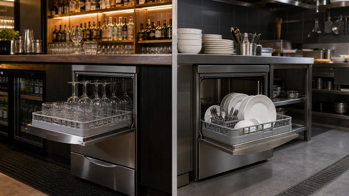 Glasswasher or Dishwasher? The Right Choice for Your Venue