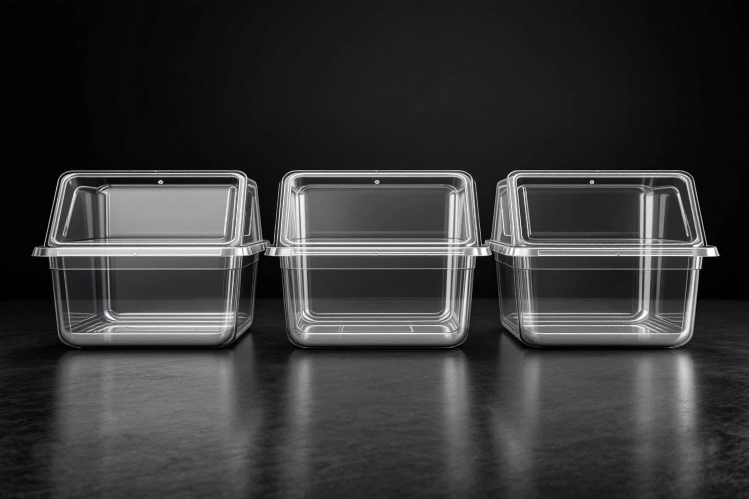 1/1 Clear Polycarbonate GN Pans - Commercial Kitchen Equipment | KW Commercial