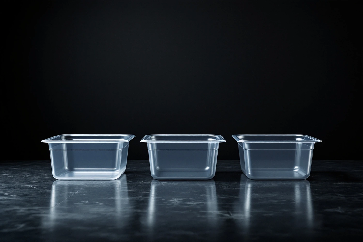 1/2 Clear Polypropylene Pans