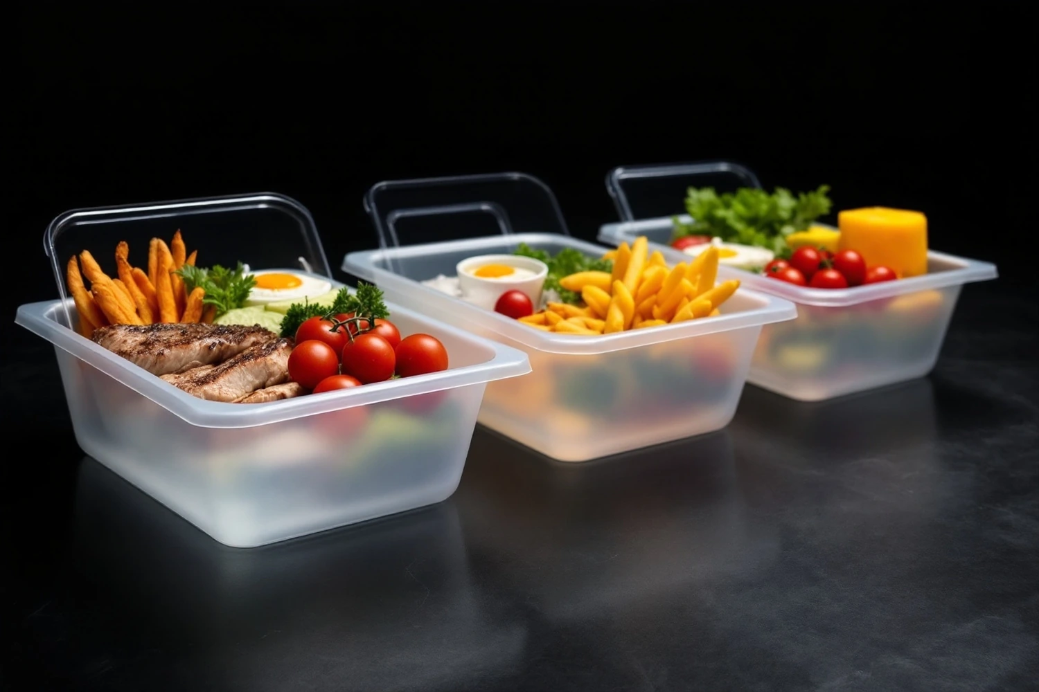 1/4 Clear Polypropylene Pans